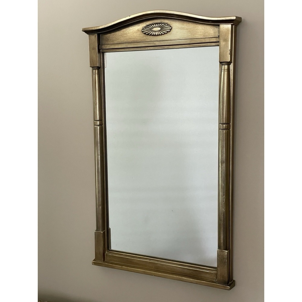Vintage Syroco Mirror With Gold Frame 13 X 23